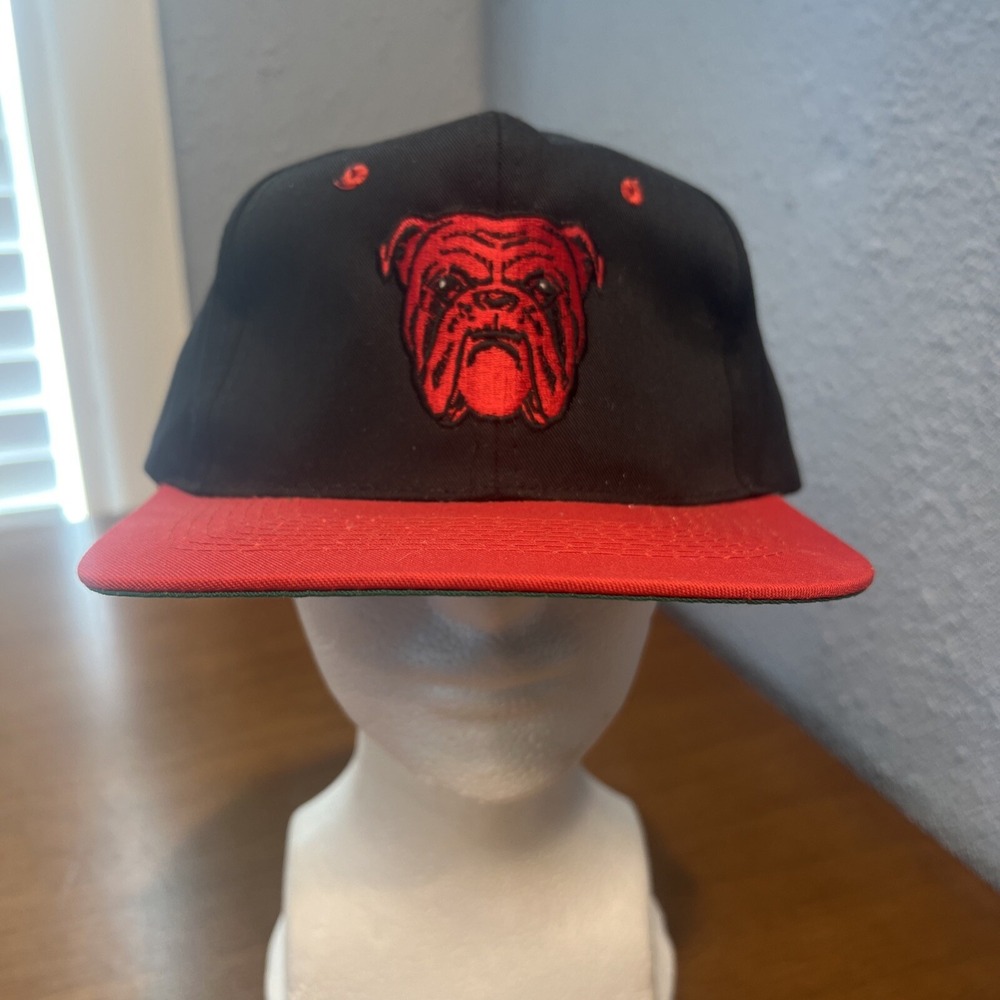 Vintage Red Dog Beer Cap Hat 90s Red Black KC Collections Snapback